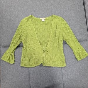 Choices Lime Green Women's Cardigan